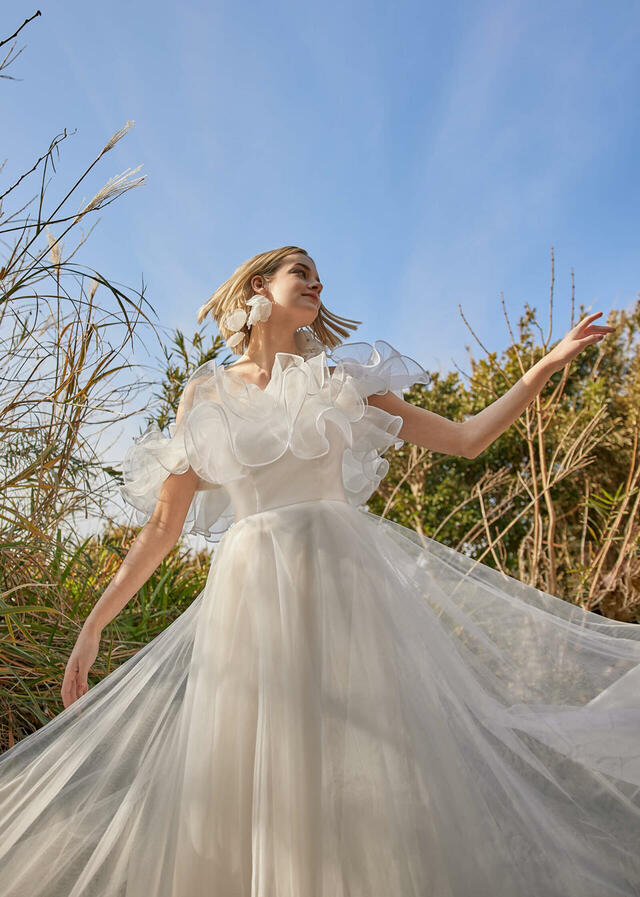 クラウディア｜「K.RANNE-クランネ-」新作ウェディングドレス｜KNE0039_Offwhite