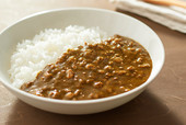 辛くないほうれん草のキーマカレー
