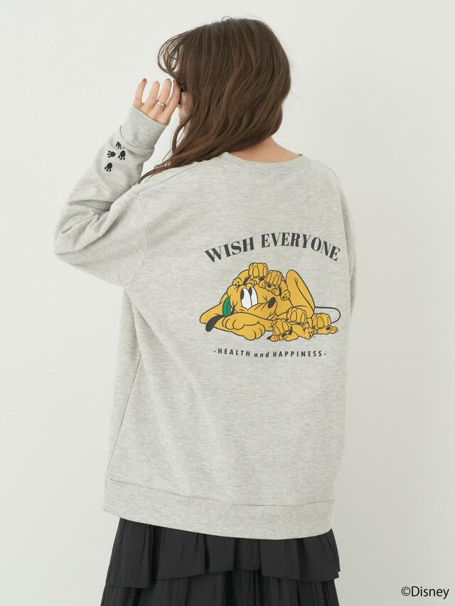 裏毛スウェット ￥4,499｜earth music&ecology ディズニー「犬キャラクター」コレクション