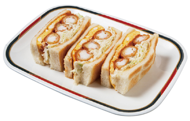 コンパル 大須本店　エビフライサンド　930円