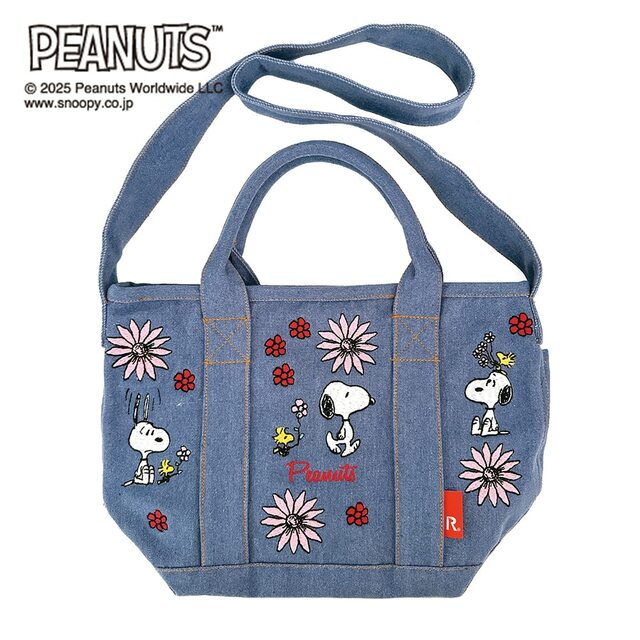デニム刺繍トート「スヌーピー」