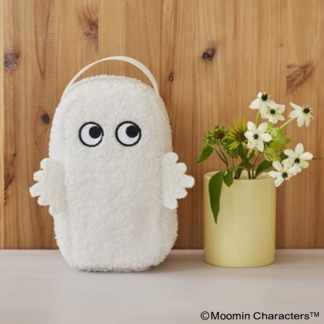 【MOOMIN マルチに使える! もこもこポーチ BOOK ニョロニョロver.】抱きしめたくなる手触りとかわいさ♪