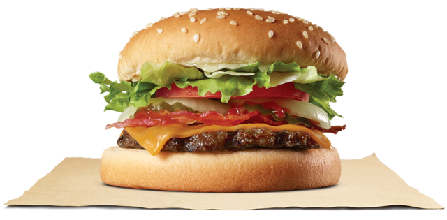 ベーコンチーズワッパー Jr.：単品460円