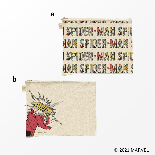 スパイダーマン オリジナルポーチ　各1,320円