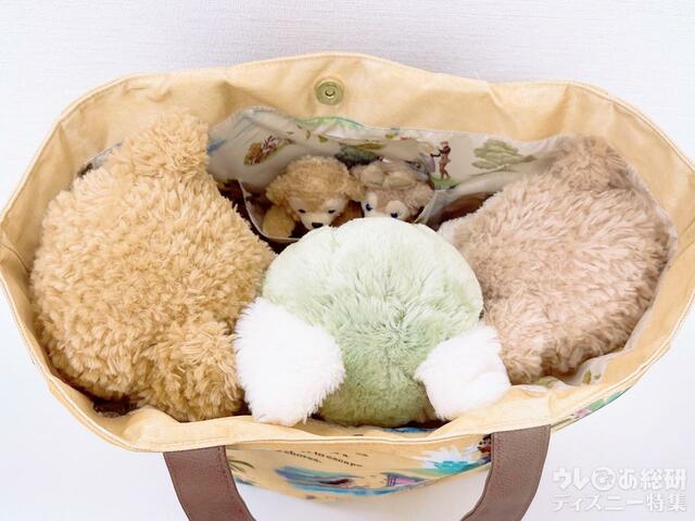 Sサイズのぬいぐるみが3体入ります