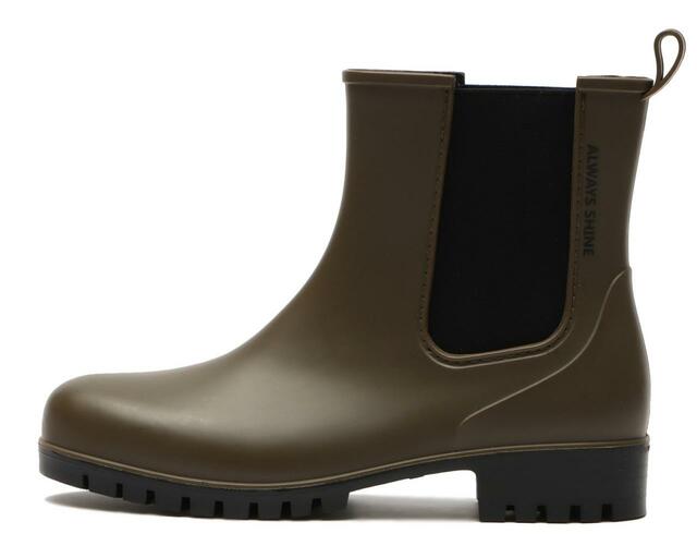 WOMENS【ABC SELECT】サイドゴアレイン  カラー：OLIVE  金額：￥4,290（税込）  サイズ：XS(22cm)、S(22.5-23cm)、M(23.5cm-) 、L(24cm-) 、XL(24.5-25cm)