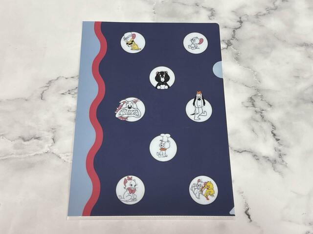 【一番くじ トムとジェリー】J賞 アートステーショナリー:ネイビー、ブルー、レッドの配色がおしゃれなクリアファイル