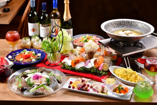 白ワイン鍋のコース