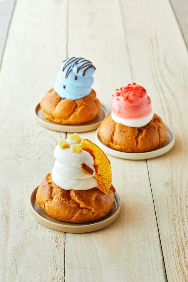 「米粉シュー」<価格:(1個)各486円>【“海鮮のご飯の友”に“お米やさつまいものスイーツ”!「秋の北海道物産大会」に北の大地の秋の実りが大集合!】