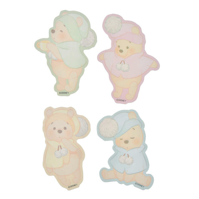 プーさん シール・ステッカー ダイカット フルーツラテカラー Sticker Collection WHITE POOH 700円