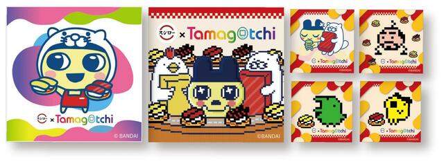 「限定シール（全6種）」【「スシロー」と「たまごっち」の“初”コラボ】