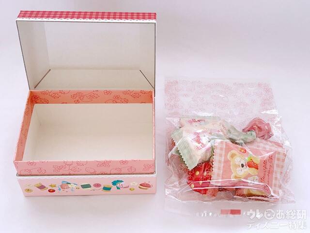 「ダッフィー＆フレンズのハートフェルト・ストロベリーギフト」アソ―テッド・チョコレート