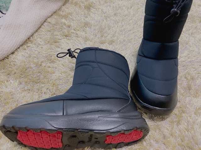 【ワークマン 防寒ブーツ ケベック】滑り止めもついているので、雪道でも安心
