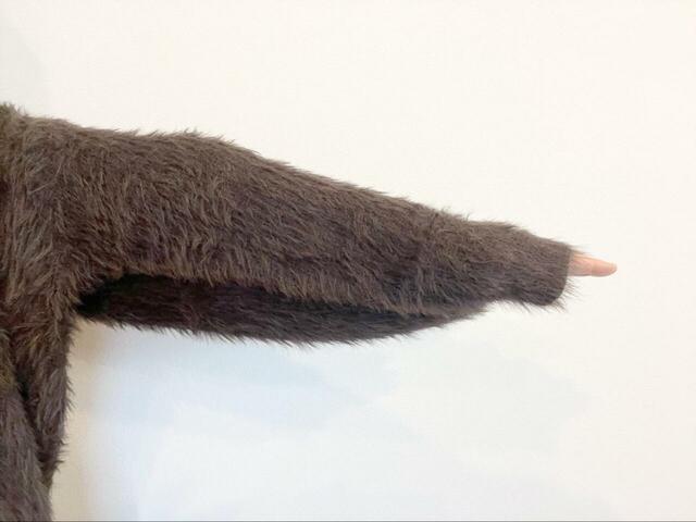 【coca ふんわりシャギーニットカーディガン】身長167cm・Lサイズ着用。袖丈は長めです