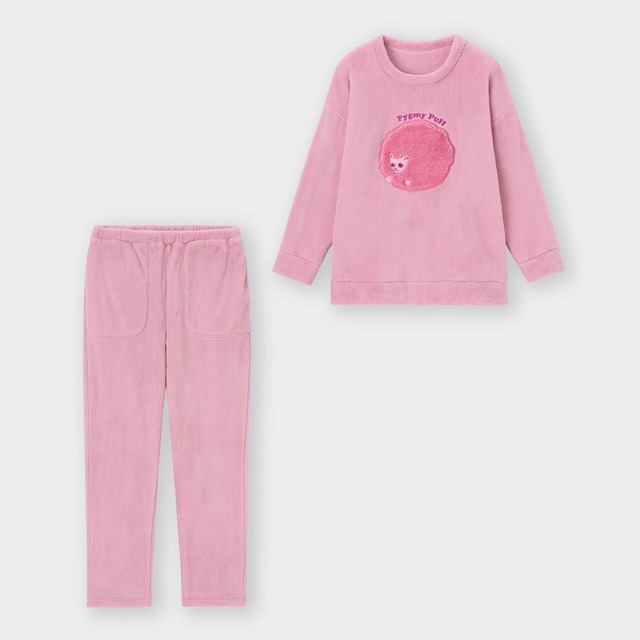 【GU「ハリー・ポッター」スペシャルコレクション】「マシュマロフィールラウンジセット(長袖) Harry Potter」￥3,990