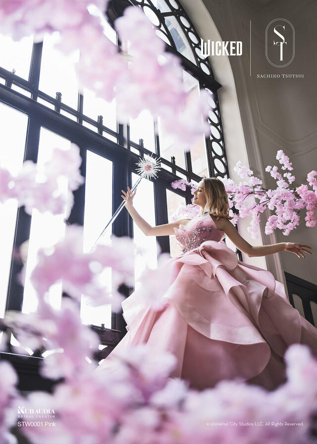 【クラウディア】『ウィキッド』新作ウェディングドレス「WICKED｜SACHIKO TSUTSUI」　STW0001_Pink