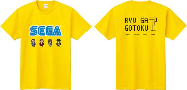 『龍が如く７』8bitTシャツ M/L/XLサイズ　各3,200円