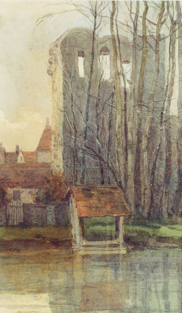 浅井忠《河畔洋館》 1902年 泉屋博古館東京