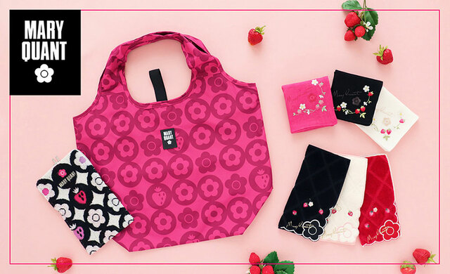 【マリークワント「イチゴ」シリーズ】1月15日（水）より、オンラインショップ「ハンカチーフギャラリー」と全国百貨店（一部）にて発売！
