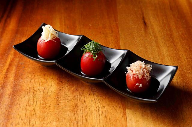 越のルビー的なトマトの甘酢漬け