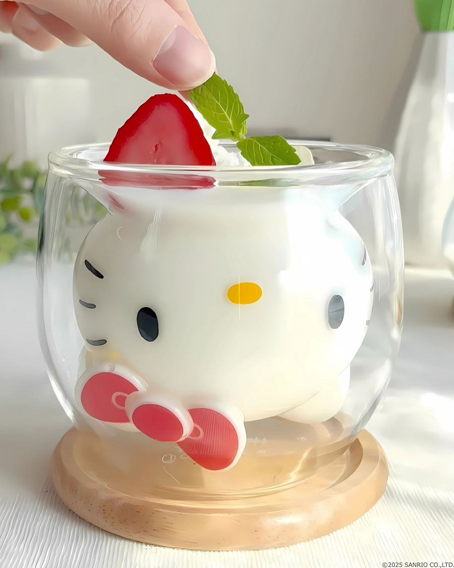 ハローキティやクロミの新作「ハンドメイドグラス」が癒し＆かわいい