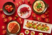 「ホテルヴィスキオ大阪」華やかないちごの創作料理