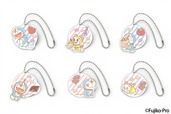 【ドラえもん×ダロワイヨ】キャラメルサンドクッキーのプチギフトに付属するドラえもん チャーム一覧（全6種類、ランダムで1つ）