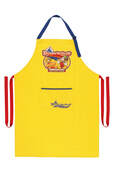 エプロン 3,800円｜ディズニーキャラクターがいっぱいのグロサリーストアをモチーフにしたグッズ｜販売店舗：東京ディズニーランド「ホームストア」、東京ディズニーシー「ヴィラ・ドナルド・ホームショップ」｜発売日：2024年10月10日（木）