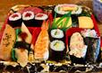 【東海道写楽 寿司セット写楽】定番のネタが豊富に入っている中、鮪系のネタが一角を占めているのが静岡らしいですね