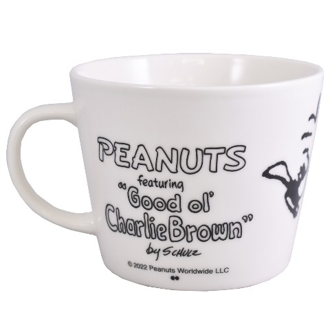 【PEANUTS】デカマグフェイス（WH/BL/YE）各1,980円（税込）