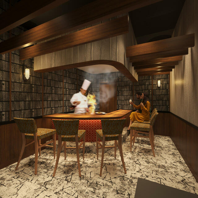 店内イメージ【鉄板焼レストラン「銀座のステーキ」新宿店2025年11月29日(土)オープン】