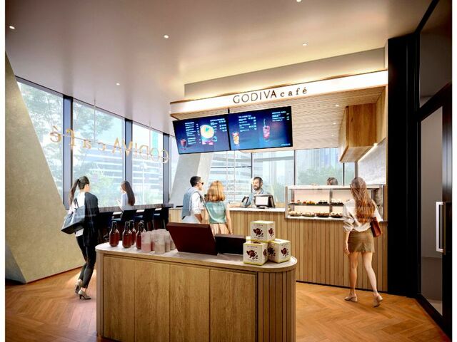 「GODIVA café Hibiya」店舗内観イメージ