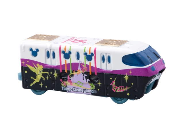 ディズニー・ビークル・コレクション ディズニーリゾートライン トミカ ¥1,200 ※高さ約3×幅約2×長さ約7.5cm｜東京ディズニーランド「Celebrate! Tokyo Disneyland」スペシャルグッズ（2018年）