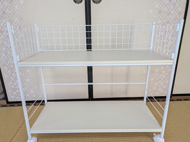 【ニトリ マルチラック（リモブ2 奥行73cm）】約20分で完成！段数2段、ネット片面なしの組み立て方です