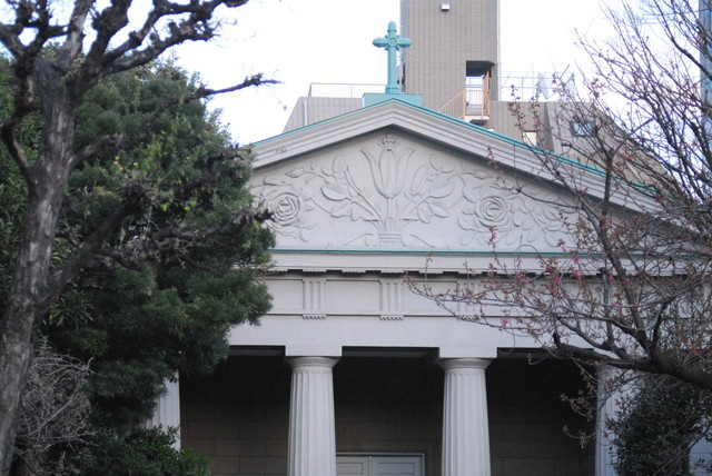 【築地外国人居留地跡と欧風建築物】昭和二年に再建されたカトリック築地教会 