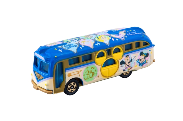 ディズニー・ビーグル・コレクション ディズニーリゾートクルーザー トミカ 1,200円｜高さ約3×幅約2.5×長さ約7.5cm｜東京ディズニーリゾート35周年“Happiest Celebration! ”スペシャルグッズ