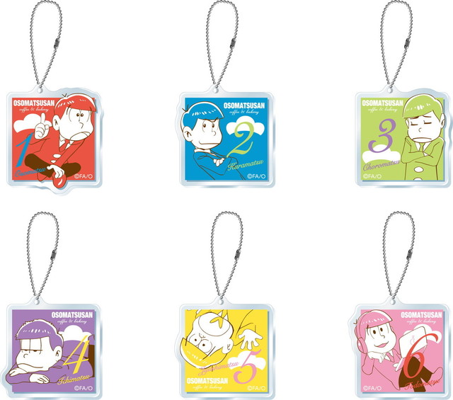 アクリルキーホルダー（全6種ランダム）-648円-(税抜き600円）　©赤塚不二夫/おそ松さん制作委員会