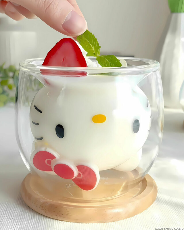 【グッドグラス】「ハローキティ」ダブルウォールグラス（約250ml・税込4,290円）