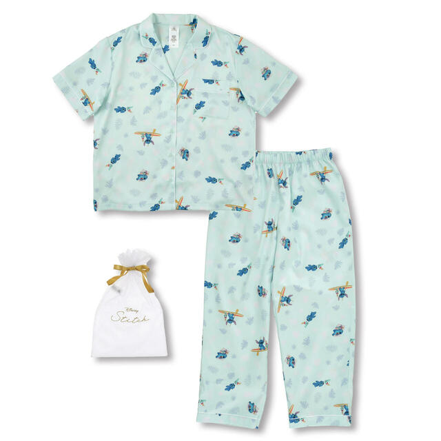 スティッチ＆スクランプ 半袖パジャマ Disney Stitch Day Collection 5,500円