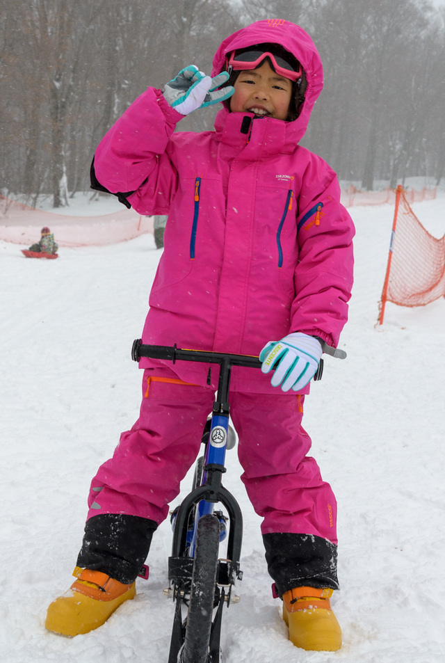 着用ウェア「ISBJÖRN」HELICOPTER WINTER JACKETⅡKIDS：#455、OFFPIST SKI PANT