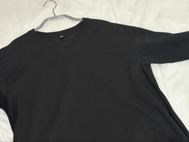 【UNIQLO エアリズムコットンTワンピース/半袖】まったくシワにならなかった上に型崩れもなし！すぐ乾くのも嬉しいポイントでした