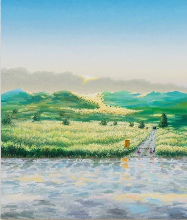 加茂昂《福島県双葉郡浪江町北井出付近にたたずむ》2019　撮影：加藤健