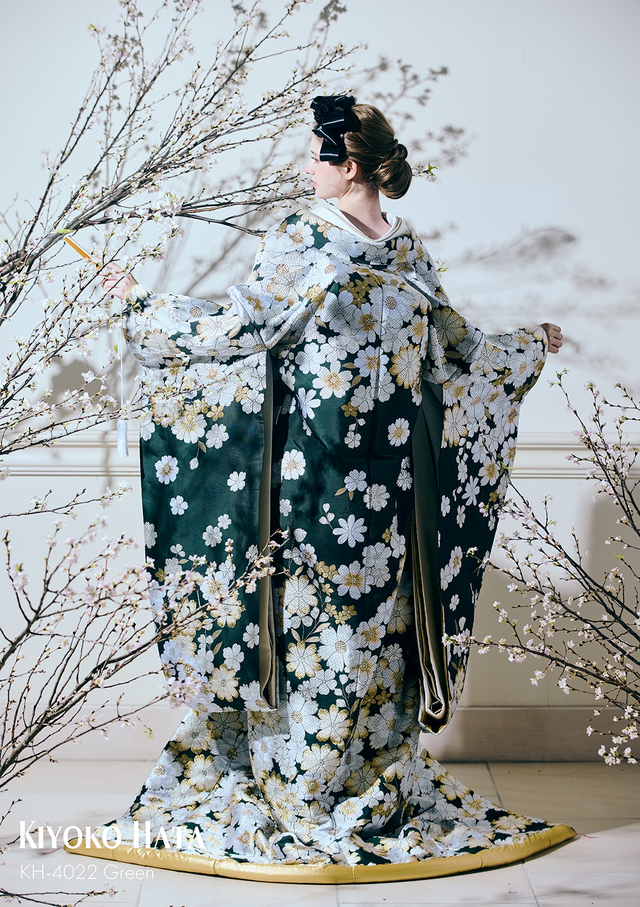 【クラウディア】KIYOKO HATA（キヨコハタ）新作ウェディングドレス｜KH-4022_Green