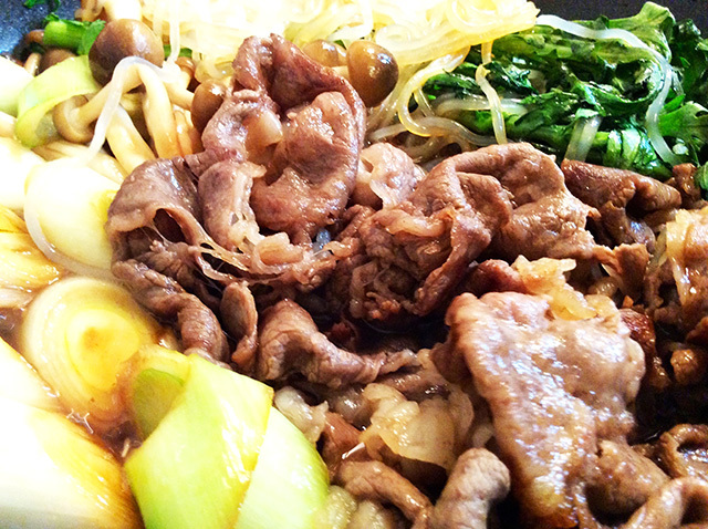 冷凍卵×すき焼き