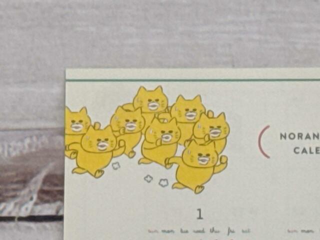 【kodomoe12月号付録】左上に描かれたノラネコぐんだんのイラストがかわいい♪