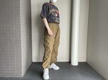 【ワークマン REPAIR-TECH(R)(リペアテック)超軽量カーゴパンツ】古着っぽいTシャツと合わせたコーデ