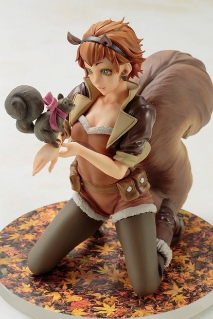大きな尻尾がチャーミングなリス娘「スクイレルガール」美少女