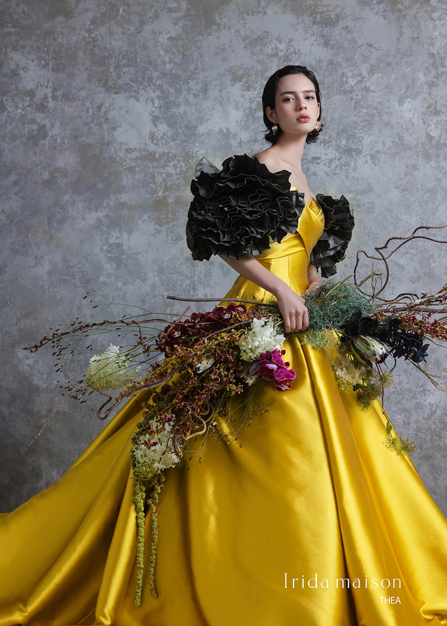 クラウディア｜「Irida maison（イリーダメゾン）」新作ウェディングドレス｜IM-0046_Yellow