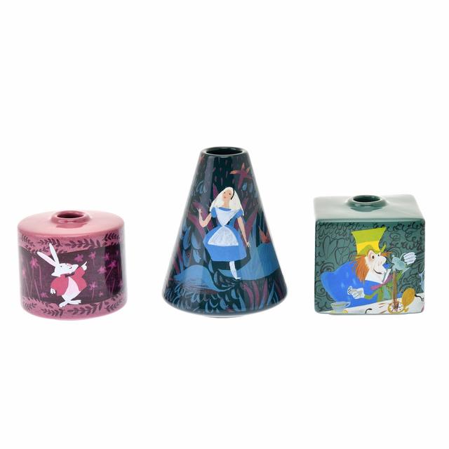 アリス、白うさぎ、マッドハッター フラワーベース・花瓶 Alice in Wonderland by Mary Blair　