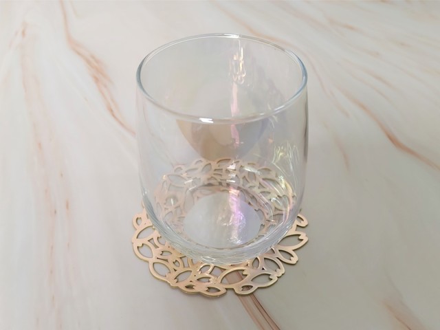 【キャンドゥ】フラワーコースター（4枚入）